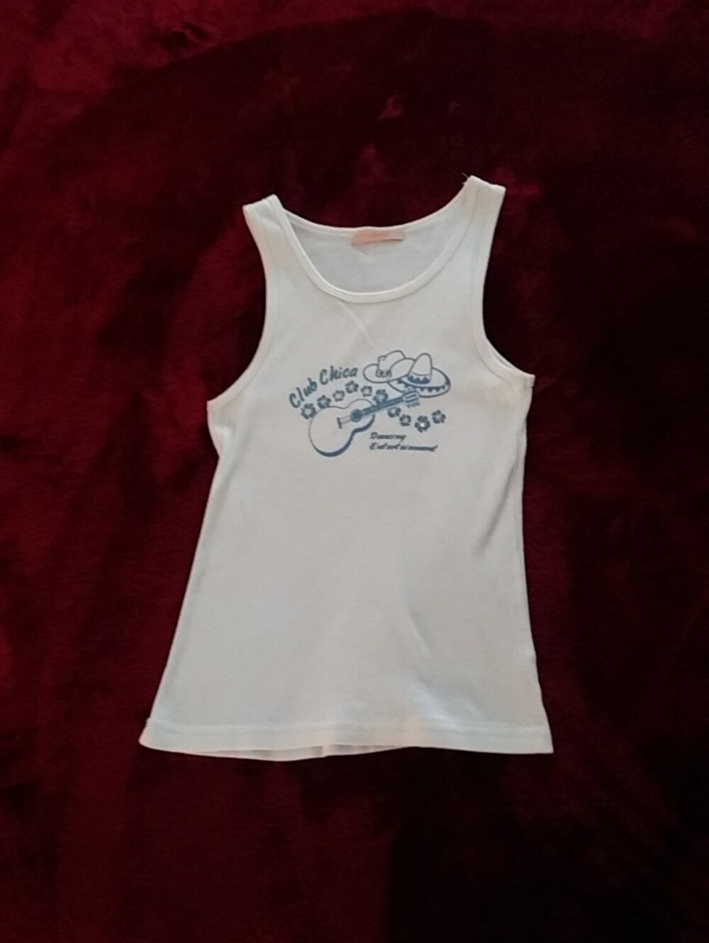 Y2k Vtg Vintage Rare Made In Usa Forever 21 Tank Top Medium Club Chica Dancing M